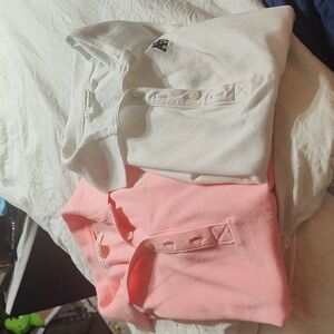 Aeropostale Women's Small Polo Shirt Set - White, Pink,